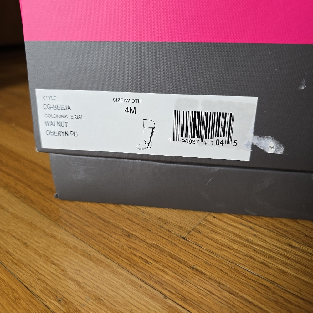 Vince Camuto Girls Size 4M - Walnut Tan Brown Suede Boots - Picture 3 of 11